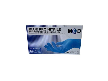 BLUE PRO NITRILE GUANTI MONOUSO IN NITRILE CELESTE TAGLIA XL 100PZ