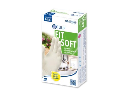 ICO TULIP GUANTI IN LATTICE GOMMA NATURALE FIT SOFT 8-8.5 PZ 100