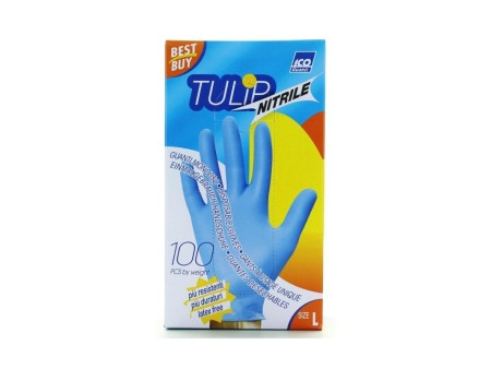 ICO TULIP GUANTI IN NITRILE BLU L PZ 100