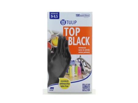 ICO TULIP GUANTI IN NITRILE TOP BLACK 9-9,5 PZ 100