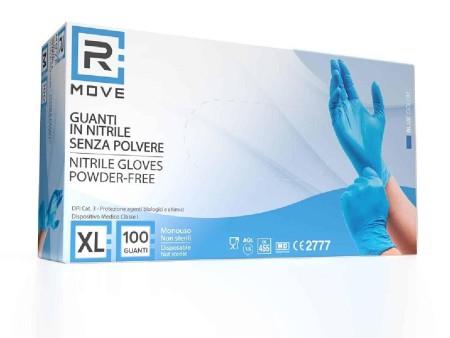 RMOVE GUANTI IN NITRILE BLU XL PZ 100