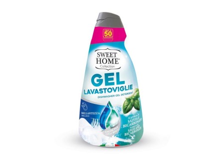 SWEET HOME GEL LAVASTOVIGLIE SALVIA E BICARBONATO 1000ML