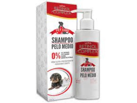 ULTRA RETINOL COMPLEX SHAMPOO PELO MEDIO CANI E GATTI 200 ML