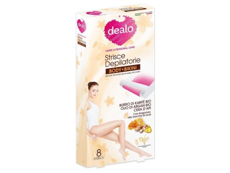 DEALO STRISCIE DEPILATORIE OLIO ARGAN BODY BIKINI 8 PZ.