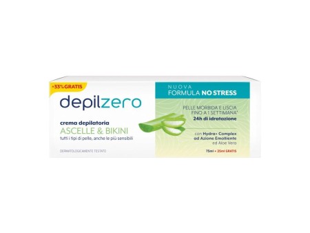 DEPILZERO CREMA DEPILATORIA ASCELLE E BIKINI CON ALOE 75 ML