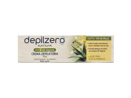 DEPILZERO CREMA DEPILATORIA VISO NATURA ALOE VERA E MORINGA 50 ML