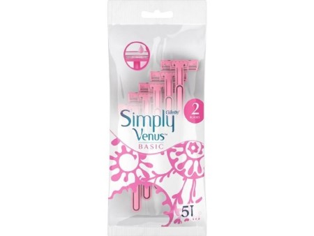 GILLETTE SIMPLY VENUS2 BASIC WOMAN RASOIO X5
