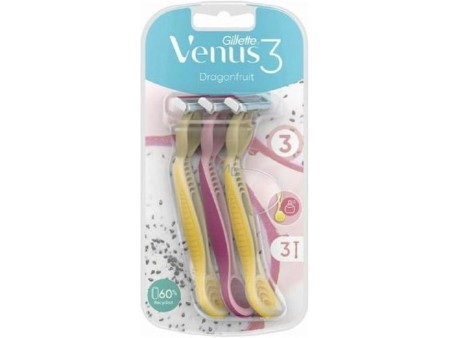 GILLETTE VENUS FRUTTO DEL DRAGO RASOIO USA&GETTA 3 PZ DONNA