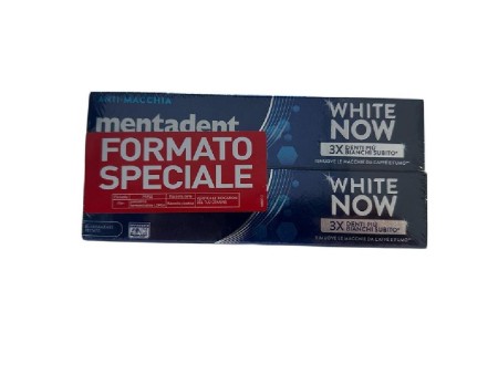 MENTADENT DENTIFRICIO WHITE NOW MEN 3X ANTIMACCHIA 2 X 75ML BIPACCO