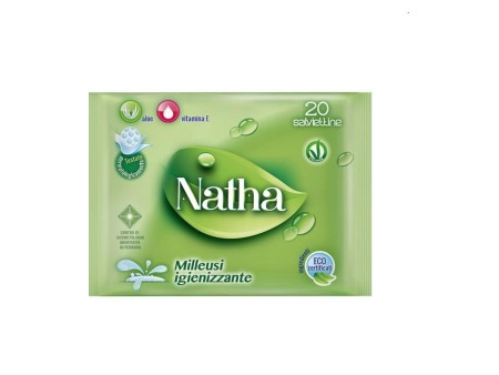 NATHA BIO IGIENIZZANTE ALCOLICO ANTIBATTERICO SALV. MILLEUSI 20 PZ