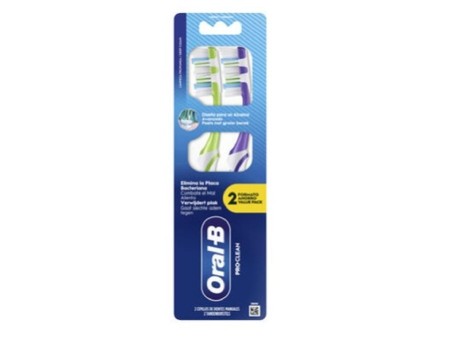 ORAL B SPAZZOLINO PRO CLEAN MEDIO BIPACCO