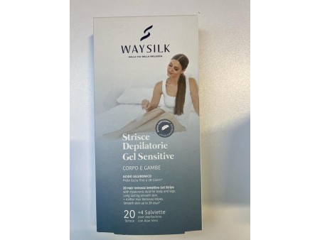 WAYSILK STRISCE DEPILATORIE SENS. CORPO E GAMBE 20 STRISCE+4 SALVIETTE