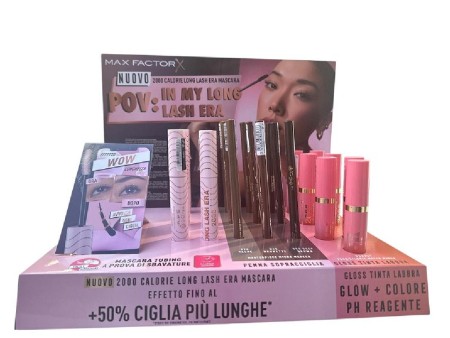 MAX FACTOR EXPO MASCARA LONG LASH ERA+PENNA SOPRACCIGLIA+GLOSS 21PZ