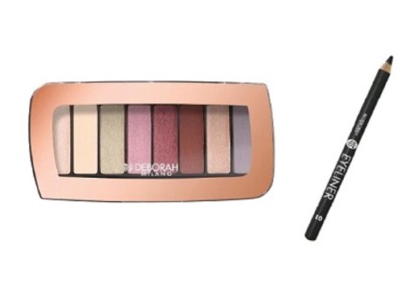DEBORAH COLOR MOODS PALETTE OMBRETTI + MATITA EYELINER 01