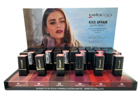 BELLAOGGI EXPO KISS AFFAIR ROSSETTO EXTRA MAT EFFETTO VELLUTO 36PZ+TST