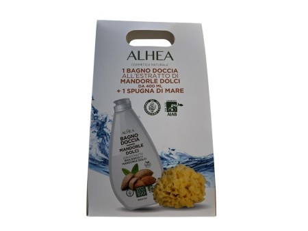 ALHEA COFFRET BAGNO DOCCIA MANDORLA 400ML + SPUGNA