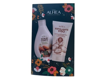 ALHEA COFFRET SCRUB CORPO 250ML+ESFOLIANTE VISO 75ML CON OLIO MANDORLE