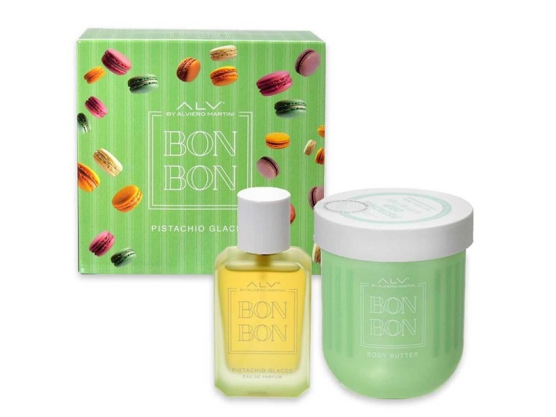 ALVIERO MARTINI BON BON COFFRET EDP 30ML+C/C 300ML PISTACHIO GLACEE