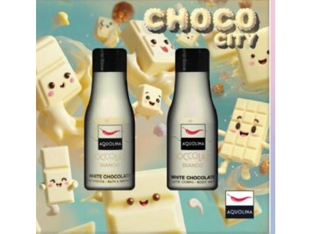 AQUOLINA CHOCO CITY COFFRET S/G 125ML+B/L 125ML CIOCCOLATO BIANCO
