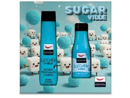 AQUOLINA SUGAR VILLE COFFRET A/P 150ML+S/G 125ML ZUCCHERO A VELO