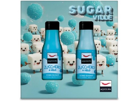AQUOLINA SUGAR VILLE COFFRET S/G 125ML+B/L 125ML ZUCCHERO A VELO
