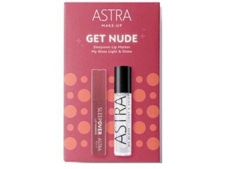 ASTRA GET NUDE COFFRET LIP MARKER SLEEPOVER+LIP GLOSS LIGHT&SHINE