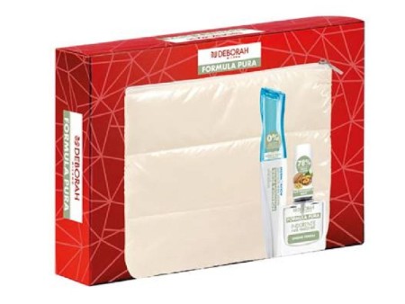 DEBORAH FORMULA PURA POCHETTE+MASCARA AQUAWASH+INDURENTE UNGHIE 22