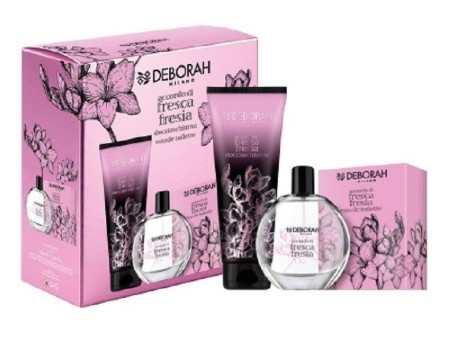 DEBORAH FRESCA FRESIA COFFRET EDT 100 ML+DOCCIASCHIUMA 250ML NEW 24