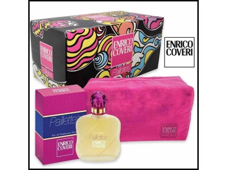 ENRICO COVERI PAILLETES COFFRET EDT 75ML + POCHETTE