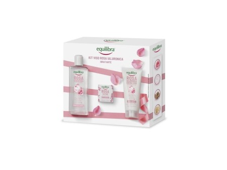 EQUILIBRA COFANETTO ROSA IALURONICA CREMA VISO+ ACQUA RINF.+SAPONETTA