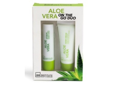 IDC INSTITUTE COFFRET LIP BALM 4GR+CREMA MANI 15ML ALOE VERA