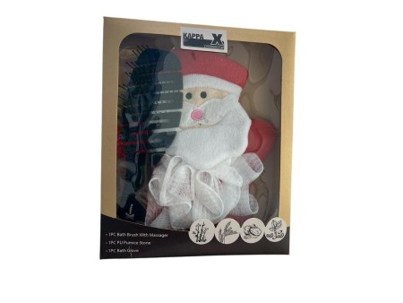 KAPPA X PROFESSIONAL COFFRET SPAZZOLA + GUANTO BABBO NATALE