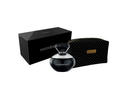 ROCCOBAROCCO BLACK WOMAN COFFRET EDP 100ML+POCHETTE NEW 2025