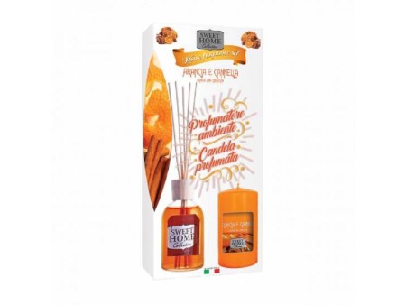 SWEET HOME COFF PROFUMATORE AMBIENTE ARANCIA E CANNELLA 100ML+CANDELA