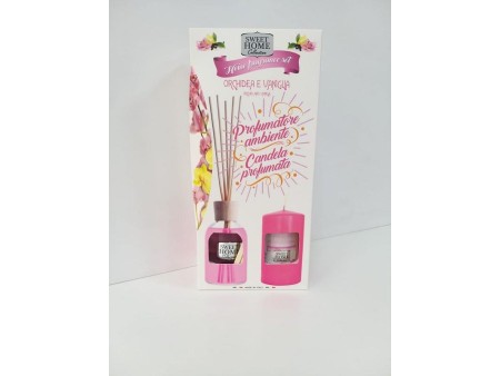 SWEET HOME COFF PROFUMATORE AMBIENTE ORCHIDEA E VANIGLIA100ML+CANDELA