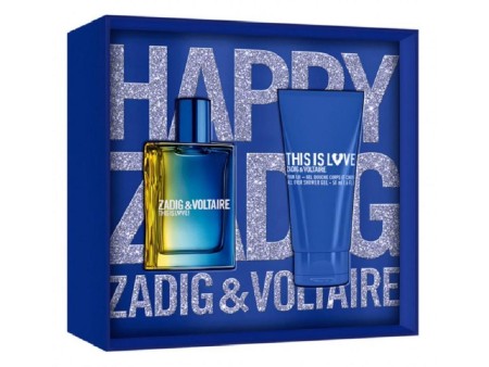 ZADIG & VOLTAIRE THIS IS LOVE HIM COFFRET EDT 50 ML + S/G 50 ML
