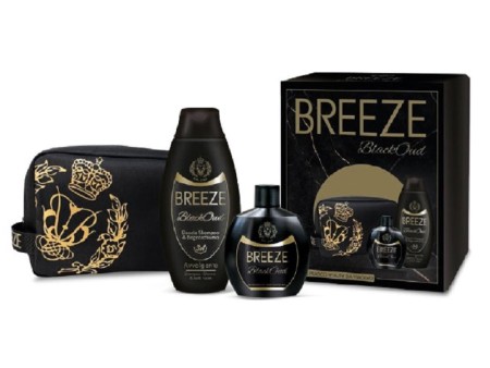 BREEZE BLACK OUD COFFRET DEO 100ML + DOCCIA SHAMPOO 400ML+BEAUTY