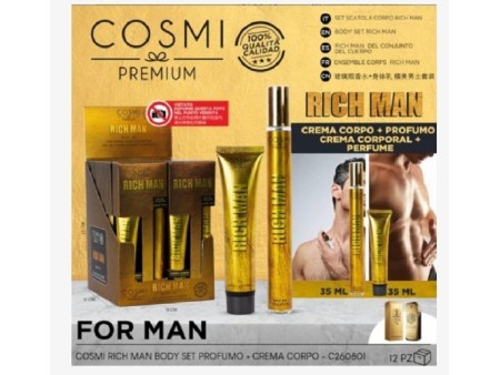 COSMI RICH MAN COFFRET EDT 35 ML + C/C 35 ML