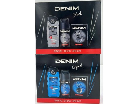 DENIM COFFRET A/S 100ML + S/G 250ML + DEO SPRAY 150ML FRAGRANZE ASS.