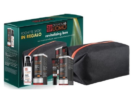 DERMOLAB UOMO COFFRET SIERO VISO+CONTORNO OCCHI+POCHETTE NEW