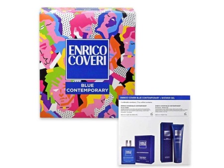 ENRICO COVERI BLUE CONTEMPORARY COFFRET EDT 100ML+S/G 300ML 2025
