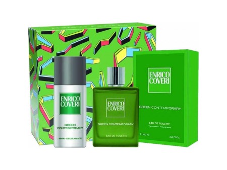 ENRICO COVERI GREEN CONTEMPORARY COFFRET EDT 100 ML VAPO+ DEO 150 ML