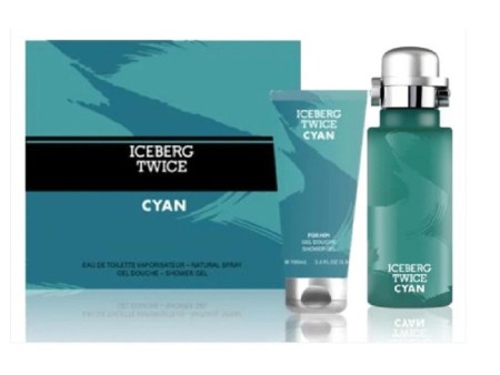 ICEBERG TWICE CYAN FOR HIM COFFRET EDT 125 ML VAPO + S/G 100ML