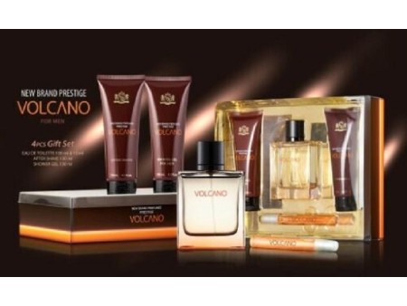 NEW BRAND VOLCANO MEN COFF EDT 100ML+15ML+ S/G 130ML+A/S BALM 130ML