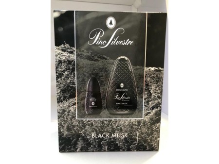 PINO SILVESTRE COFFRET BLACK MUSC EDT 75 ML VAPO + S/G 2IN1 400 ML