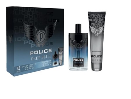 POLICE DEEP BLUE EDT 100 ML+ S/G 100 ML