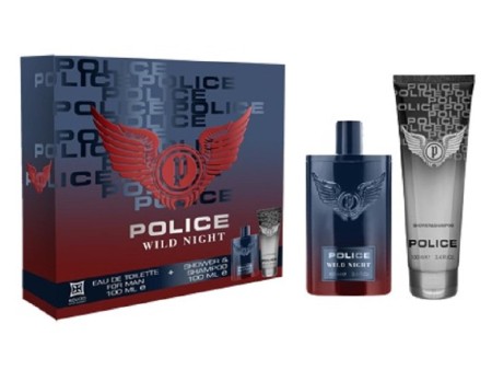 POLICE WILD NIGHT FOR HIM COFFRET EDT 100ML + S/G 100 ML