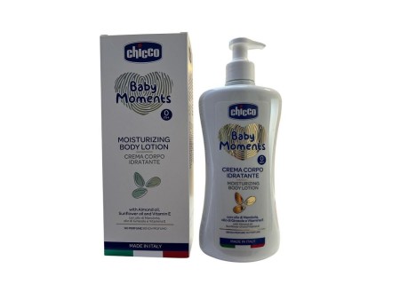 CHICCO BABY MOMENTS CREMA CORPO CON LATTE DI MANDORLA 500 ML