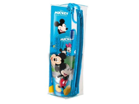 DISNEY MICKEY POCHETTE SPAZZOLINO 2D + DENTIFRICIO 75ML + BICCHIERE