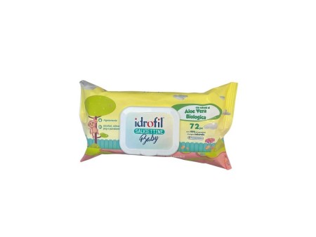 IDROFIL SALVIETTINE BABY CON ESTRATTI DI ALOE VERA BIOLOGICA 72PZ